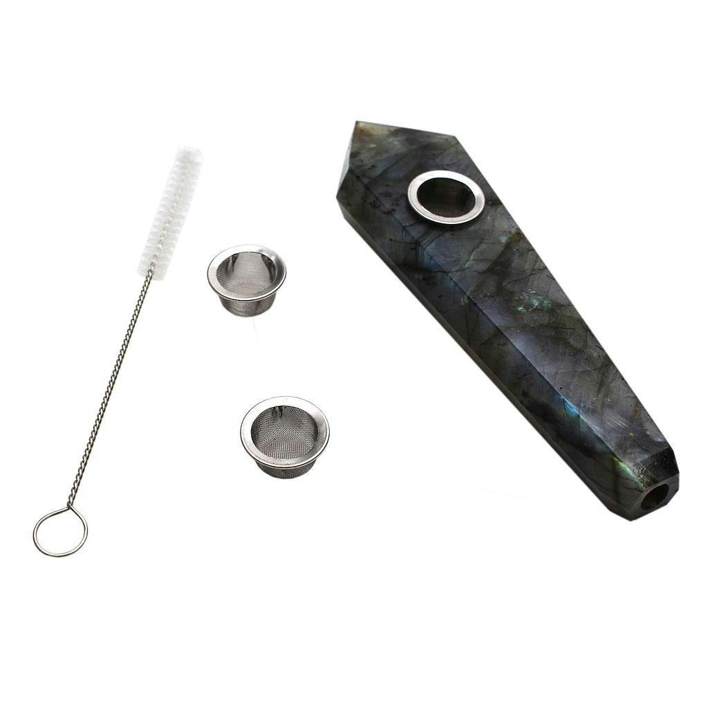 Karma Pipe - Crystal Labradorite