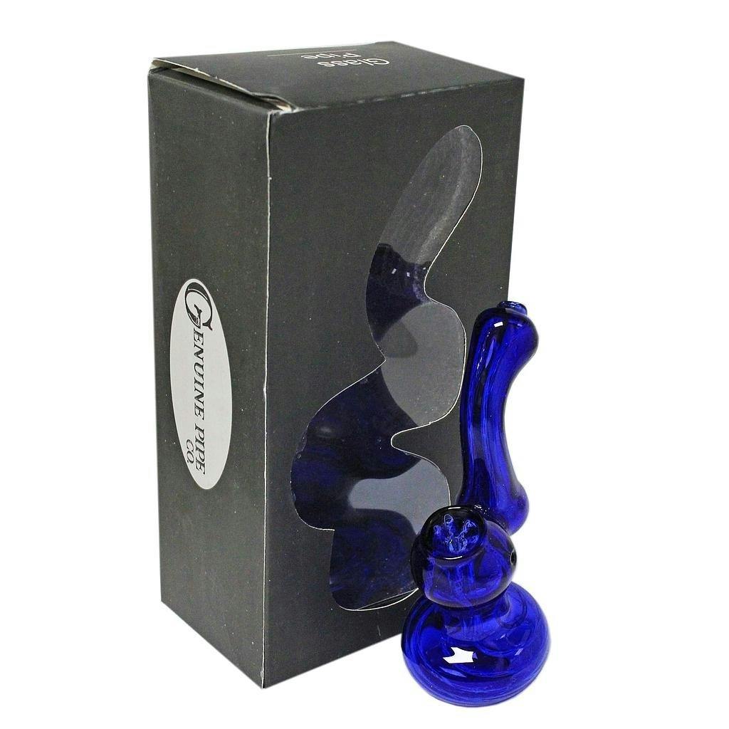 Genuine Pipe Co. - Glass Bubbler - 5" Stand Up Bubbler - Blue