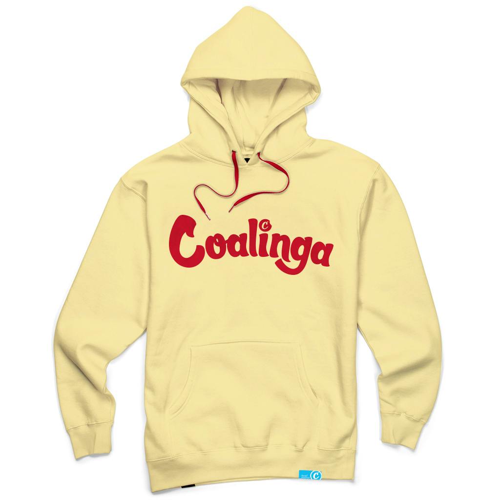 Script - Hoodie - Light Yellow/Red - XL