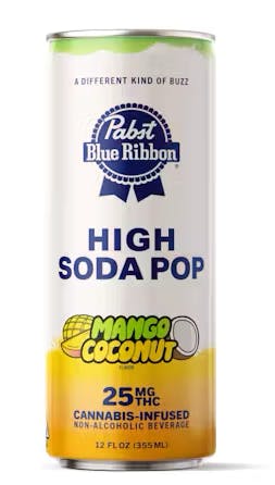 Pabst Blue Ribbon - Mango Coconut - 25mg - High Soda