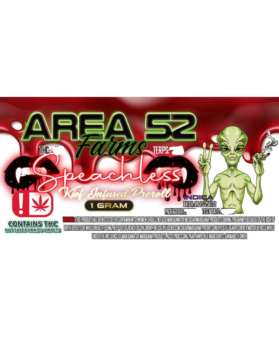 Area 52 Speechless Pre Roll 1g