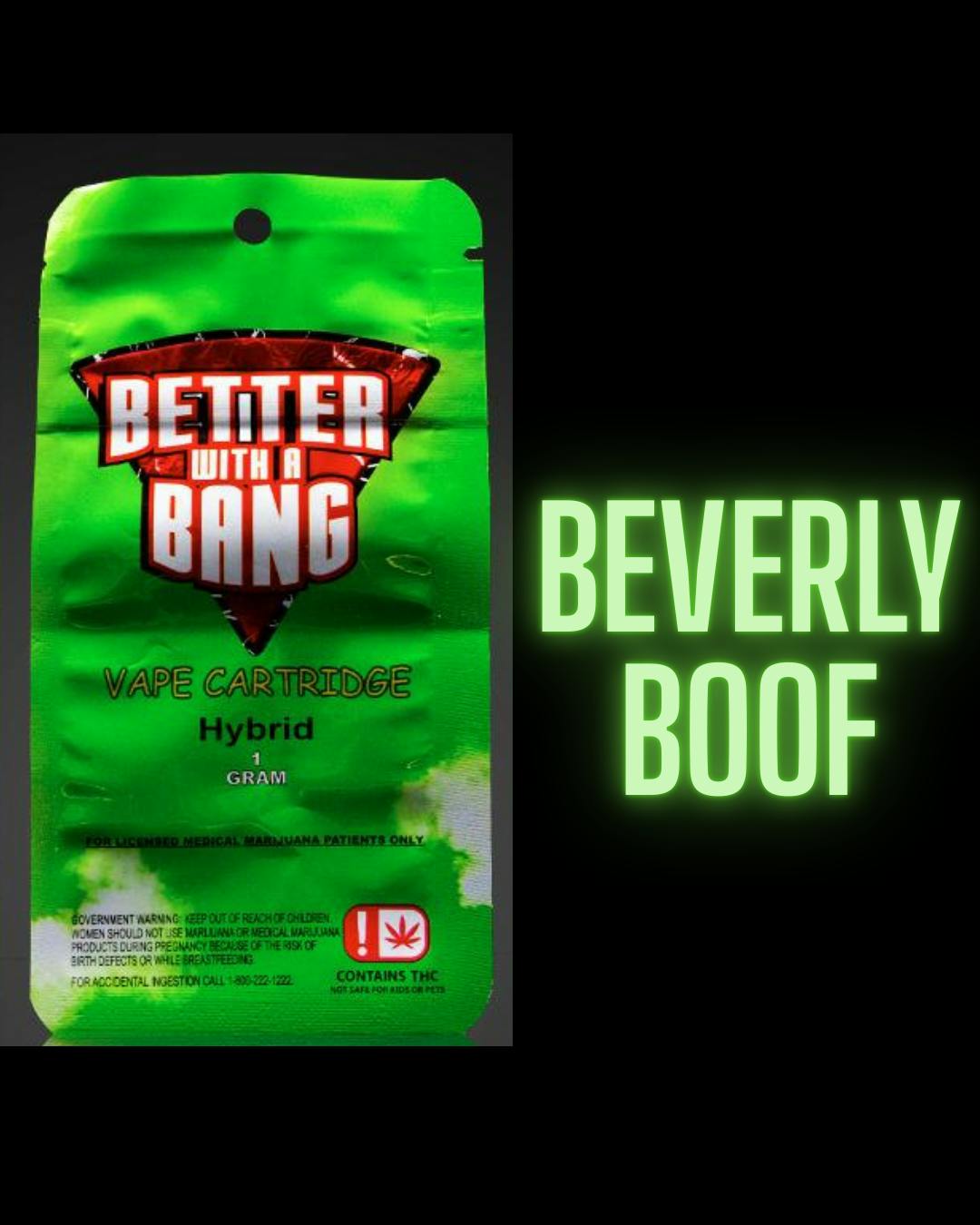 Better With A Bang Forbidden Fruit Vape Cart 1g