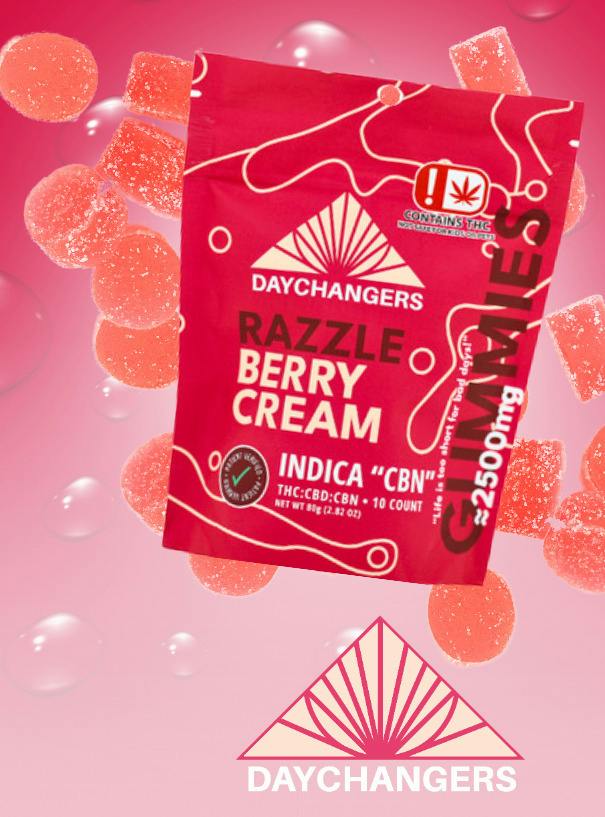 Day Changers | THC | Razzle Berry Cream Gummies | 10ct