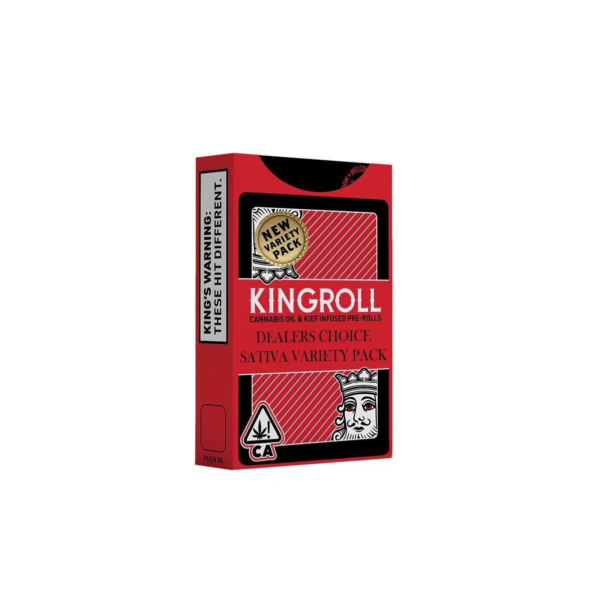 KingPen KingRoll Jr. Dealer's Choice Sativa Variety Infused Pre-Roll Pack (0.75g x 4ct)
