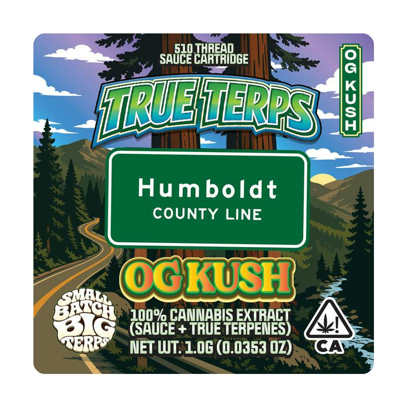 Humboldt County Line True Terps Sauce Cartridge OG Kush