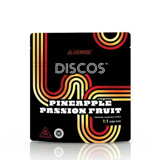 Discos Pineapple Passion Fruit 1:1 (THC:CBD) Gummies 10pk / 100mg