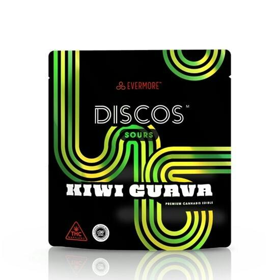 Discos Sour Kiwi Guava Gummies 10pk / 100mg