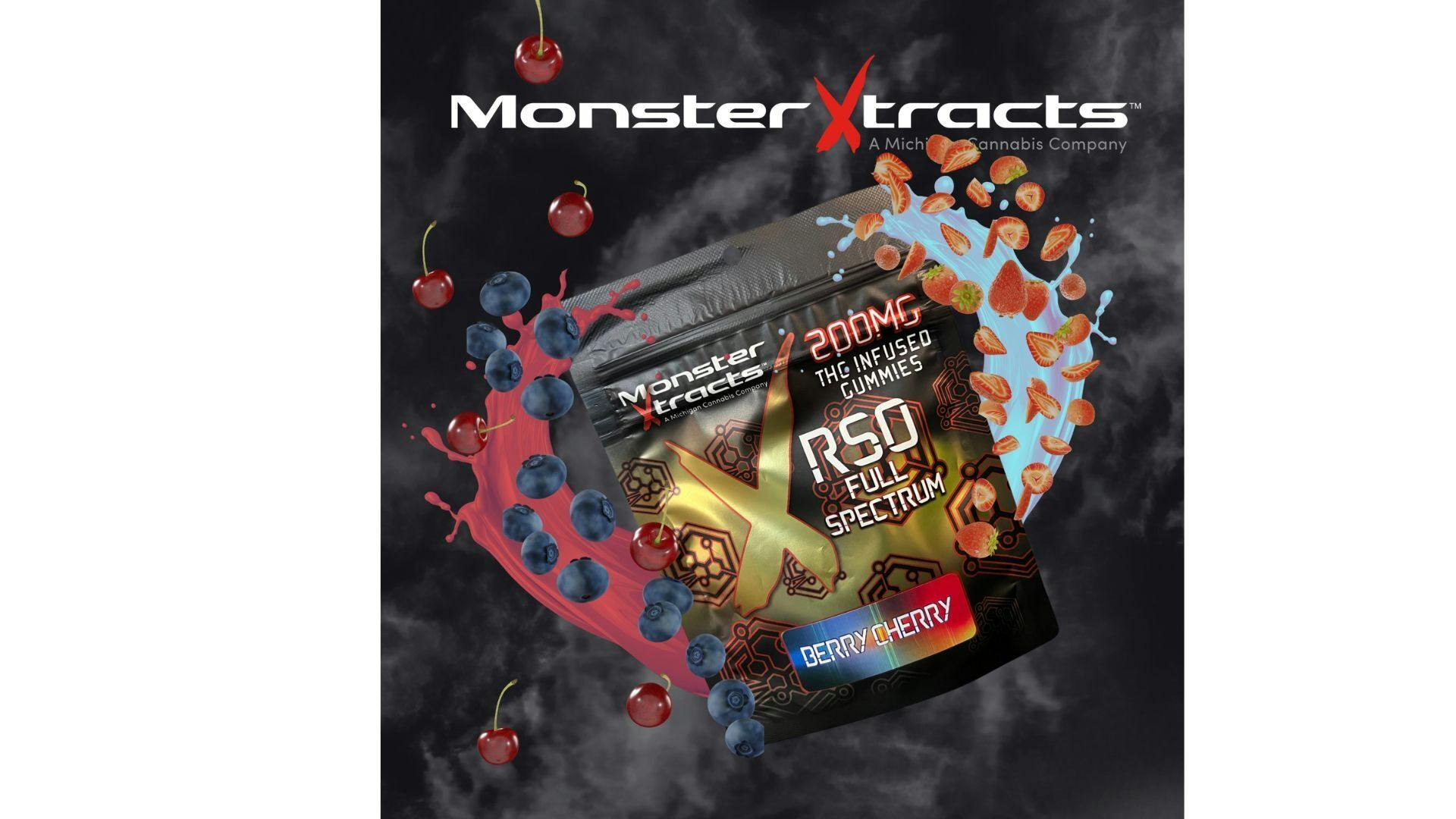 MONSTER | Edible | Gummies | RSO | Berry Cherry