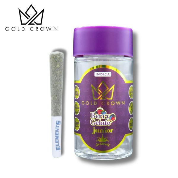 Berry Gelato | 0.7g x 5pk | Junior Jesters | Live Resin Infused | Gold Crown cannabis product