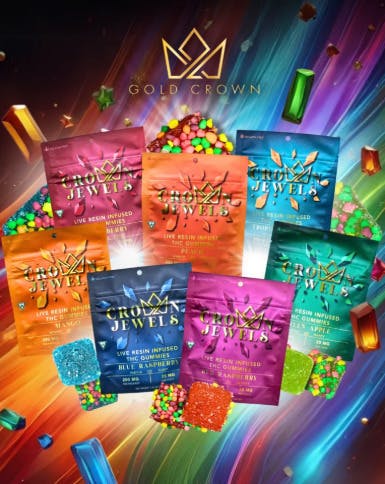 Peach | 25mg x 8pk | Live Resin Infused | Crown Jewels cannabis product