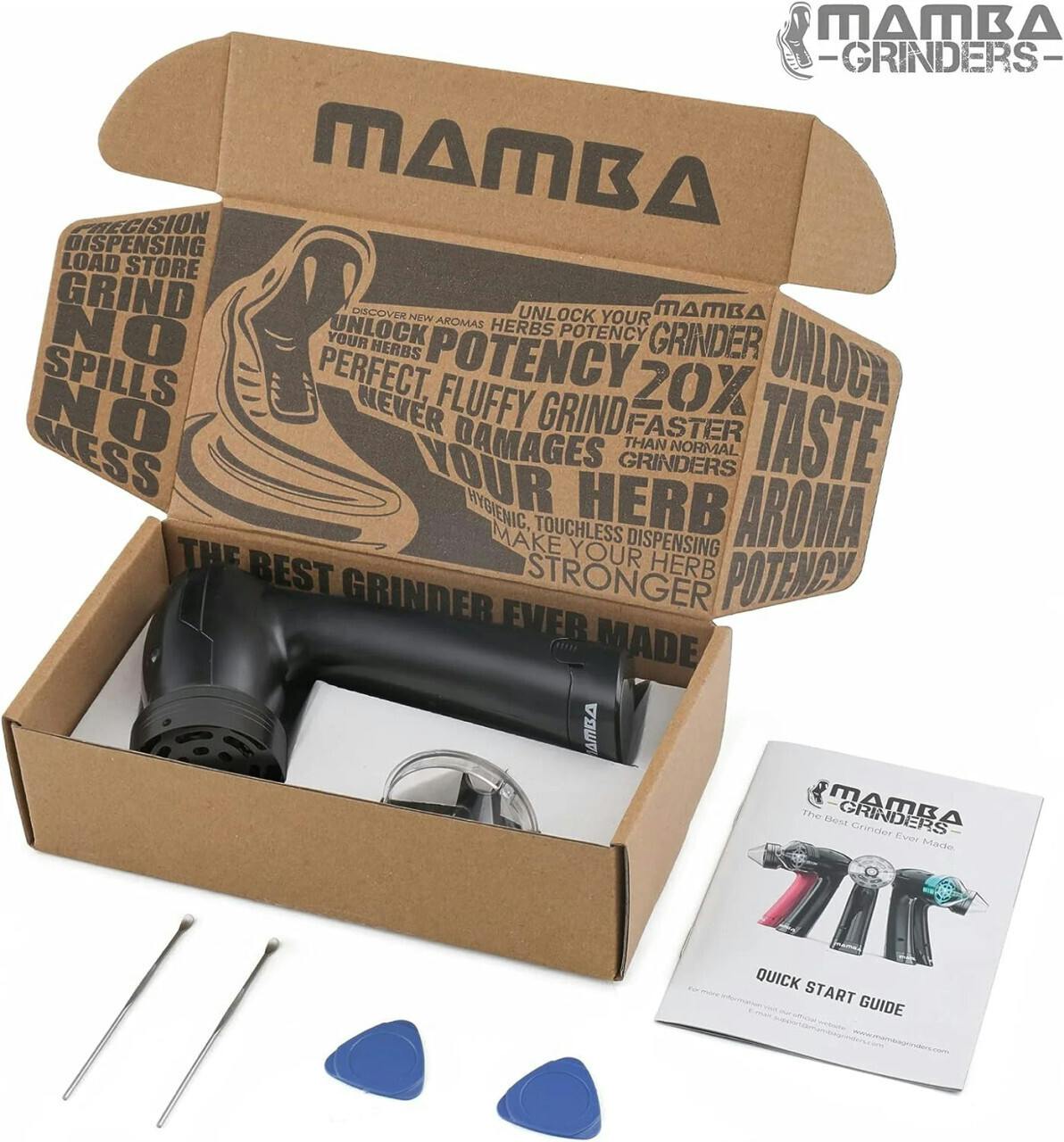 MAMBA - 1500mAh V2 XL Electric Grinder - Black/Black