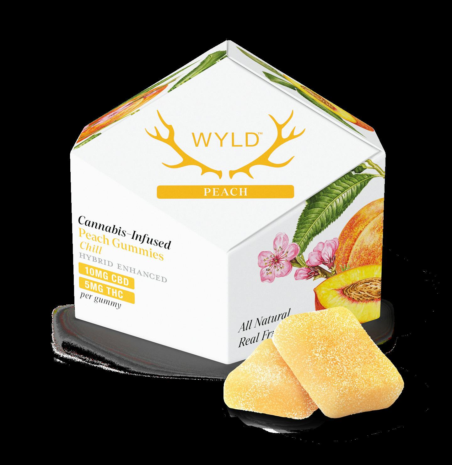 Peach 2:1 CBD Gummies (50mg)