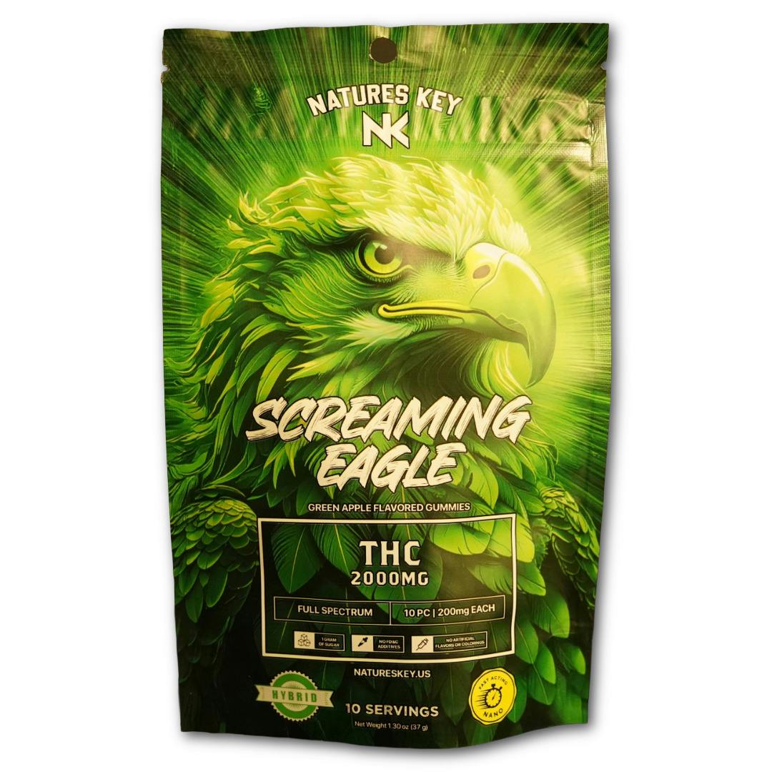 Nature's Key - 2000mg Screaming Eagle Gummy - Apple