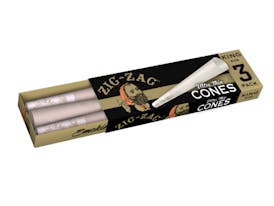 Zig Zag - 3 Pack Unbleached Cones King Size