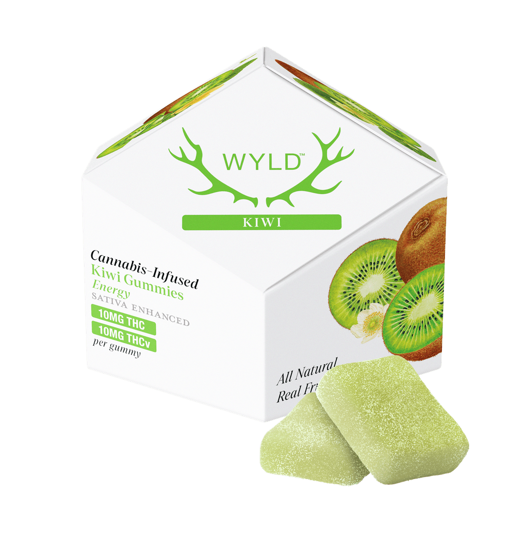 Wyld Kiwi 1:1 THCV:THC Gummy 100mg   Candy