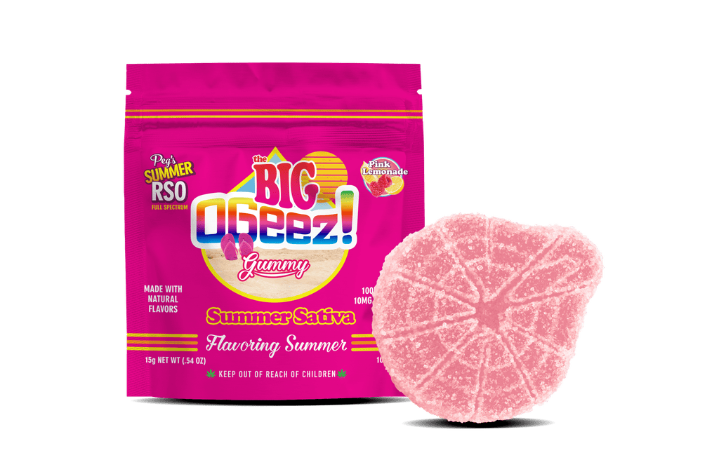 OGeez RSO BIG Pink Lemonade Gummy 100mg   Candy
