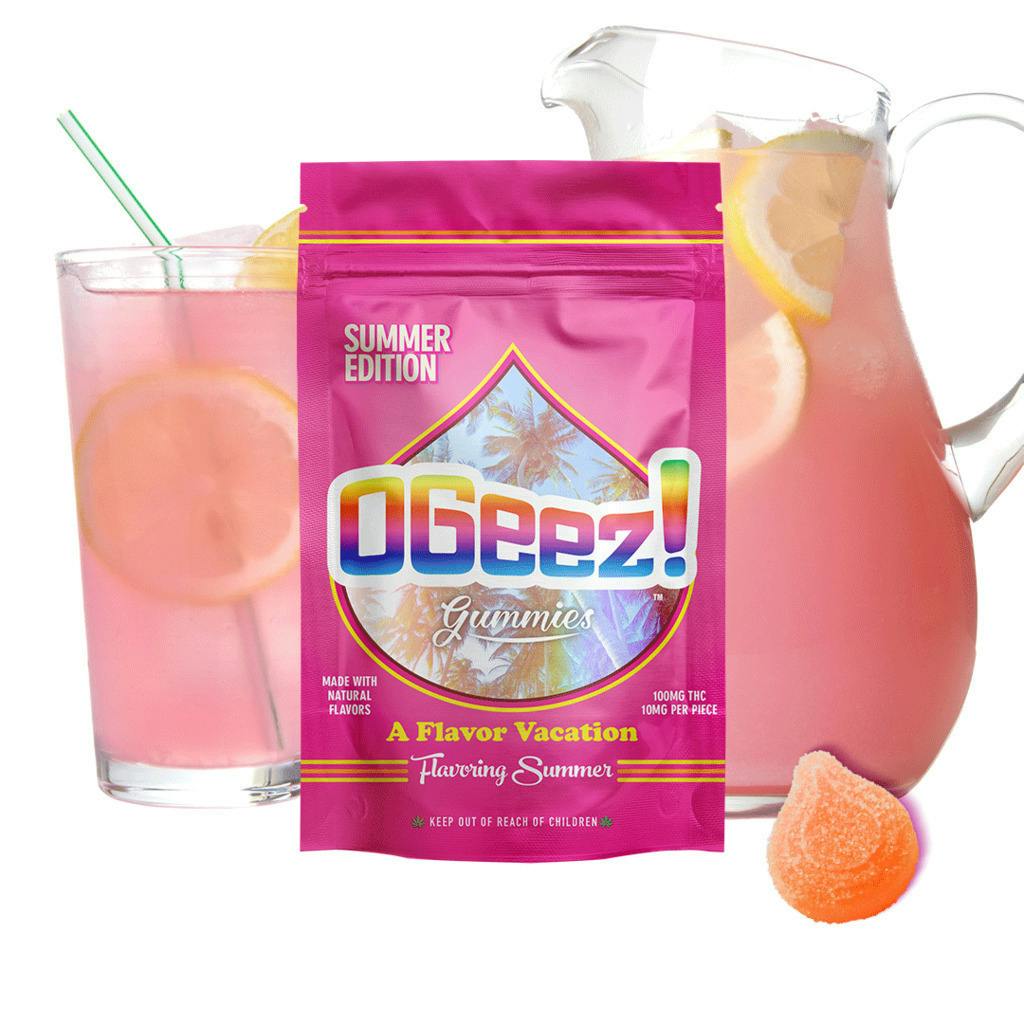 OGeez Sativa Pink Lemonade Gummy 100mg   Candy