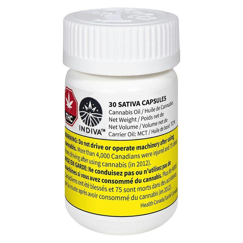 Indiva - Sativa Softgels Sativa - 30 caps