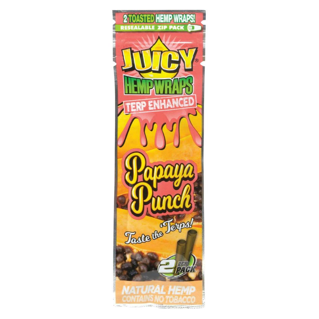 Juicy Jays Terp Infused Hemp Wraps - 2pk - Papaya Punch