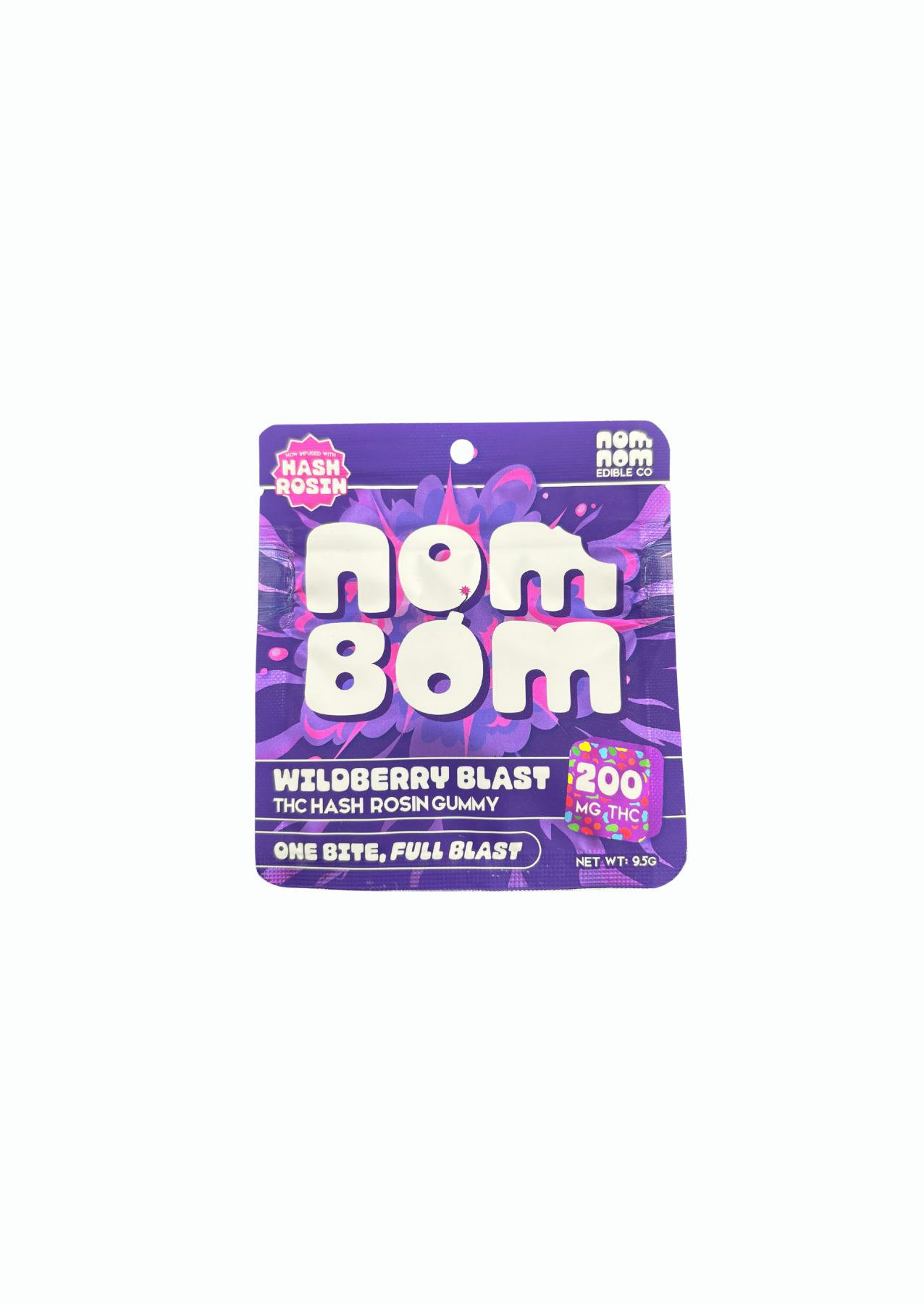 Nom Bom - 200mg 1-piece Hash Rosin Gummy - Pomberry Punch