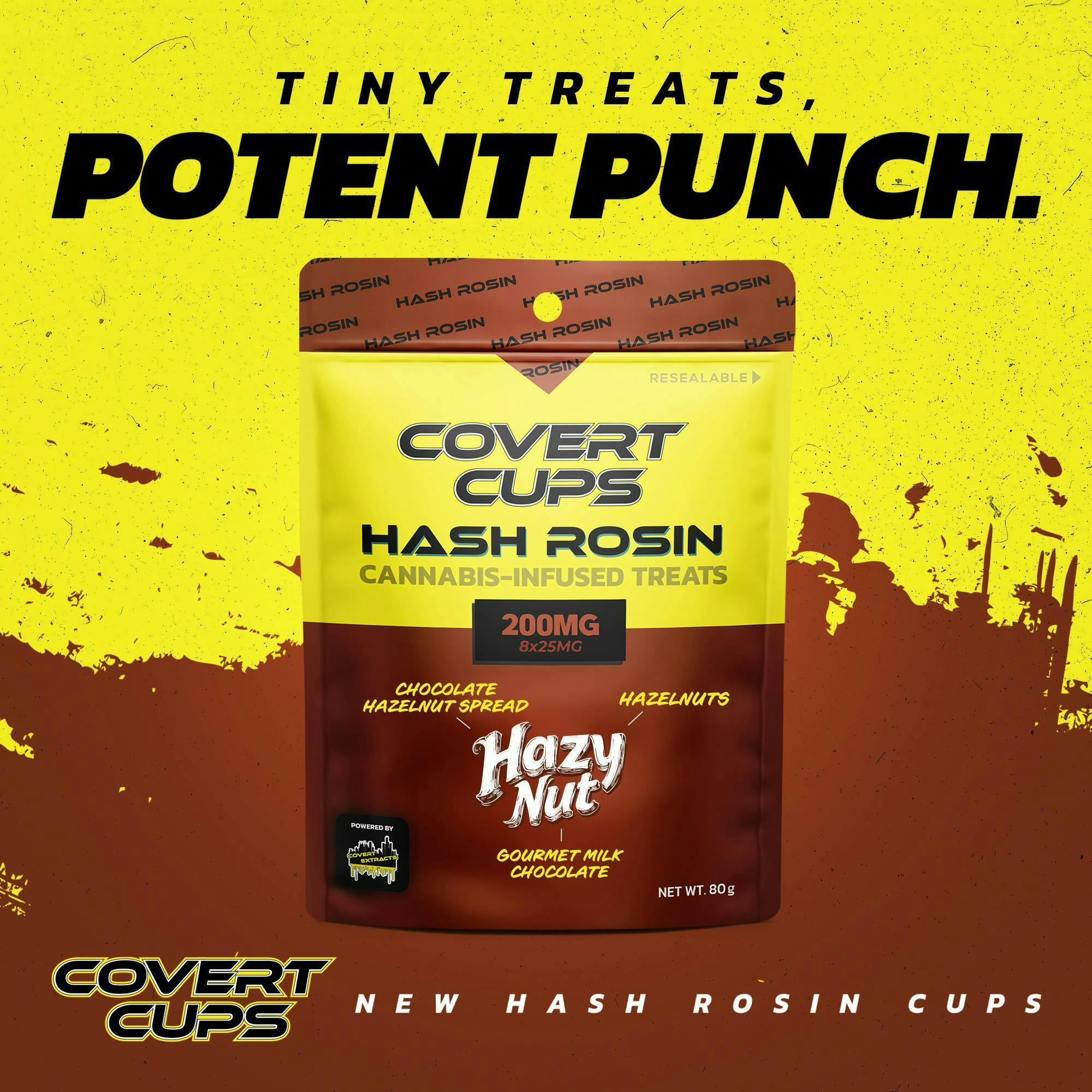 Covert Cups - 200mg Hash Rosin - Hazy Nut