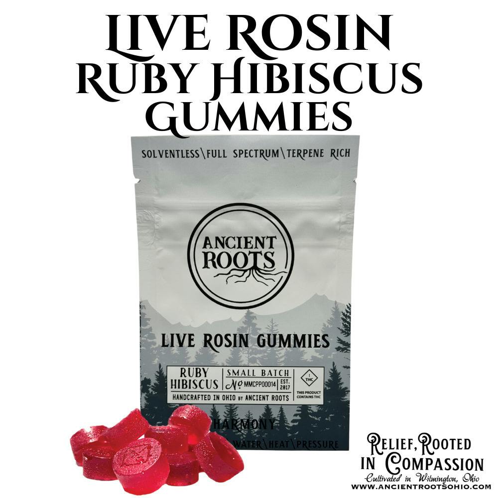 Ancient Roots | Ruby Hibiscus 10ct | 110mg Rosin Gummies