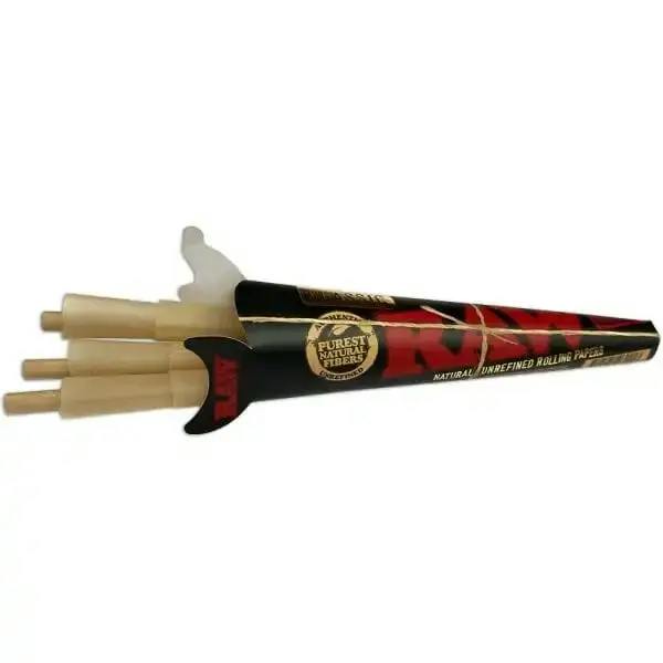 Raw Black Natural - 1 1/4 - Cones 6pk