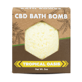 CHEEF - CBD BATH BOMB - TROPICAL OASIS - 5oz / 100mg