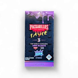 SH-3 Pack of Infused Packarillo Mini Blunts -Purple ZaZa Strain