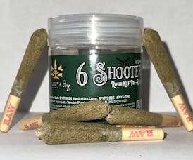 CWY - 6 Shooter Rosin Kief Pre-Rolls (6pk) - White Truffle - Indica