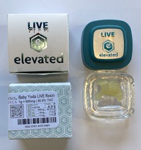 Elevated-1G Live Resin Wax Baby Yoda (Indica)