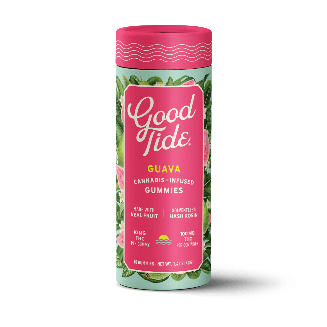 Good Tide Gummies Hash Rosin Guava 100mg 10pk