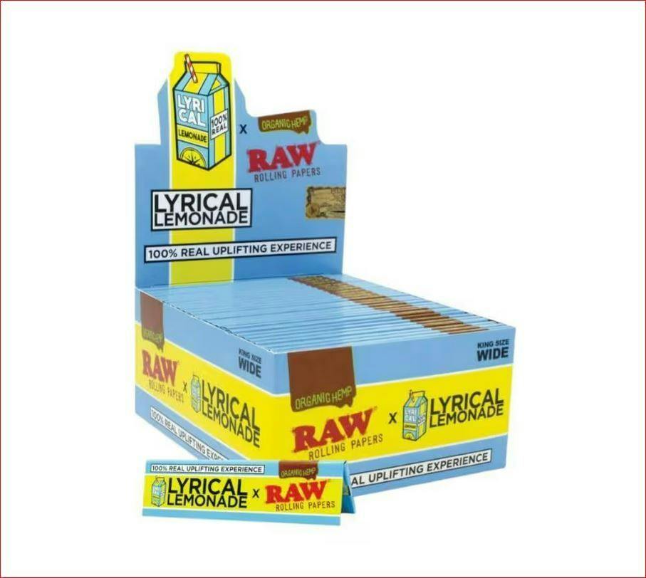 RAW Lyrical Lemonade King Size Wide Rolling Papers 32pk