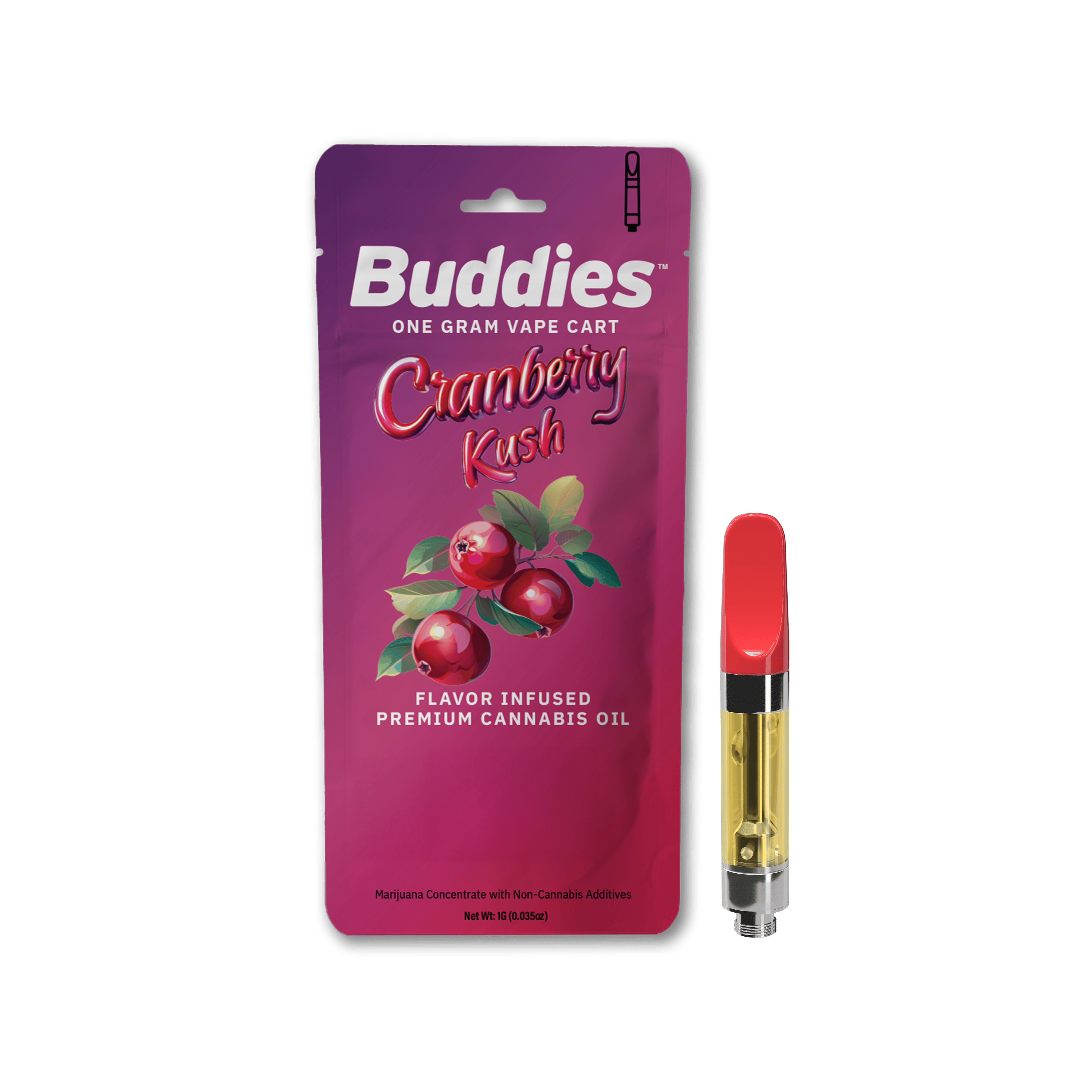 Buddies Cranberry Kush Cart 1g