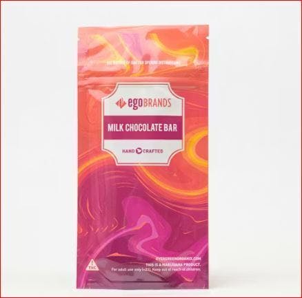 Evergreen Milk Chocolate Bar 100mg 10pc