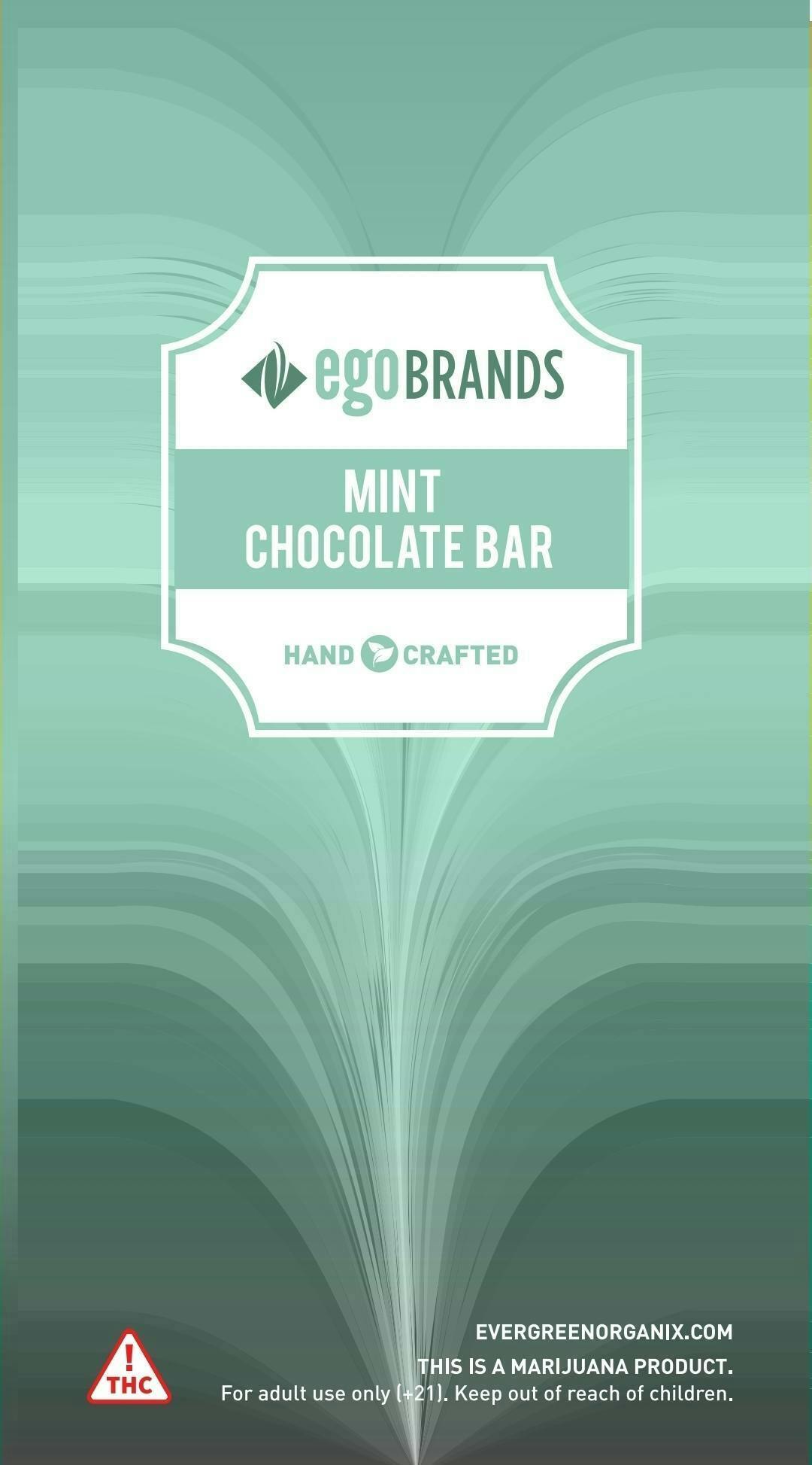 Evergreen Mint Chocolate Bar 100mg 10pc