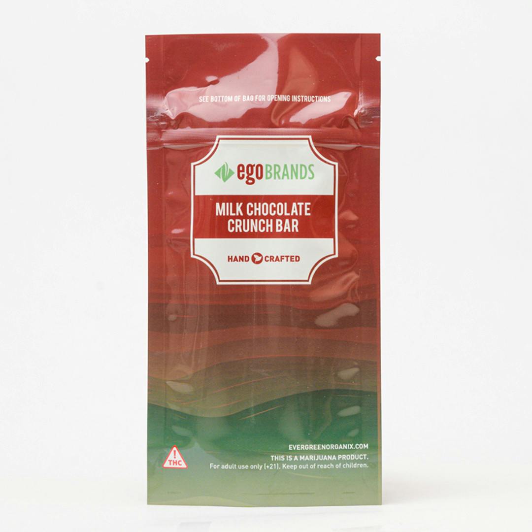 Evergreen Milk Chocolate Crunch Bar 100mg 10pc