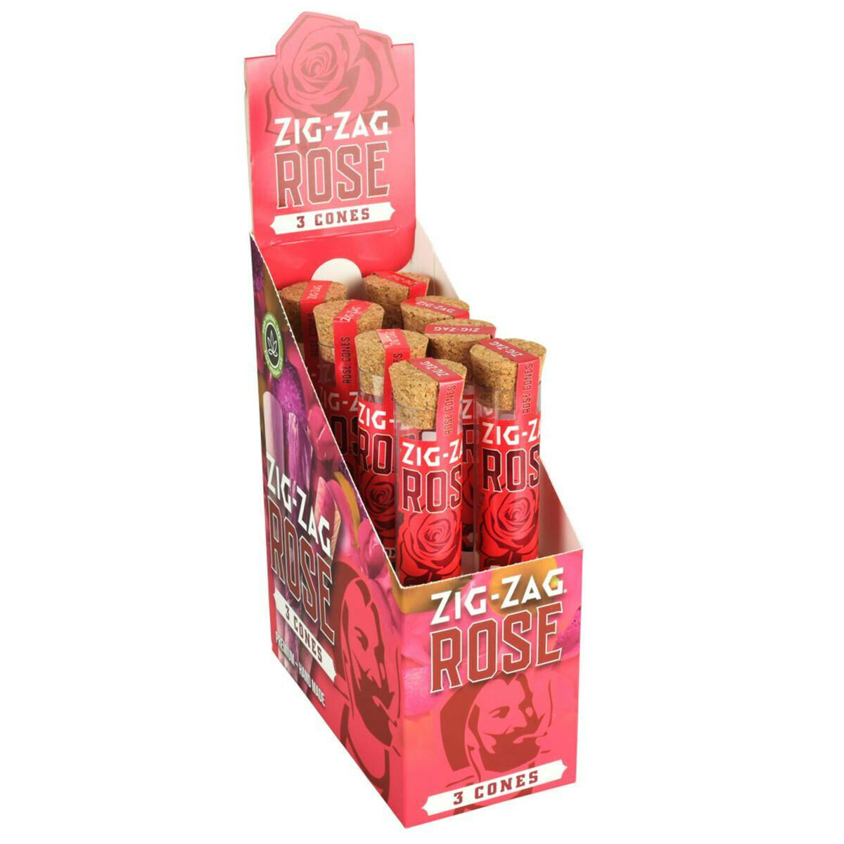 Zig Zag Rose Cones 3pk
