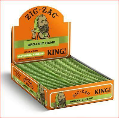 Zig Zag Organic Hemp King Size Rolling Papers 32pk
