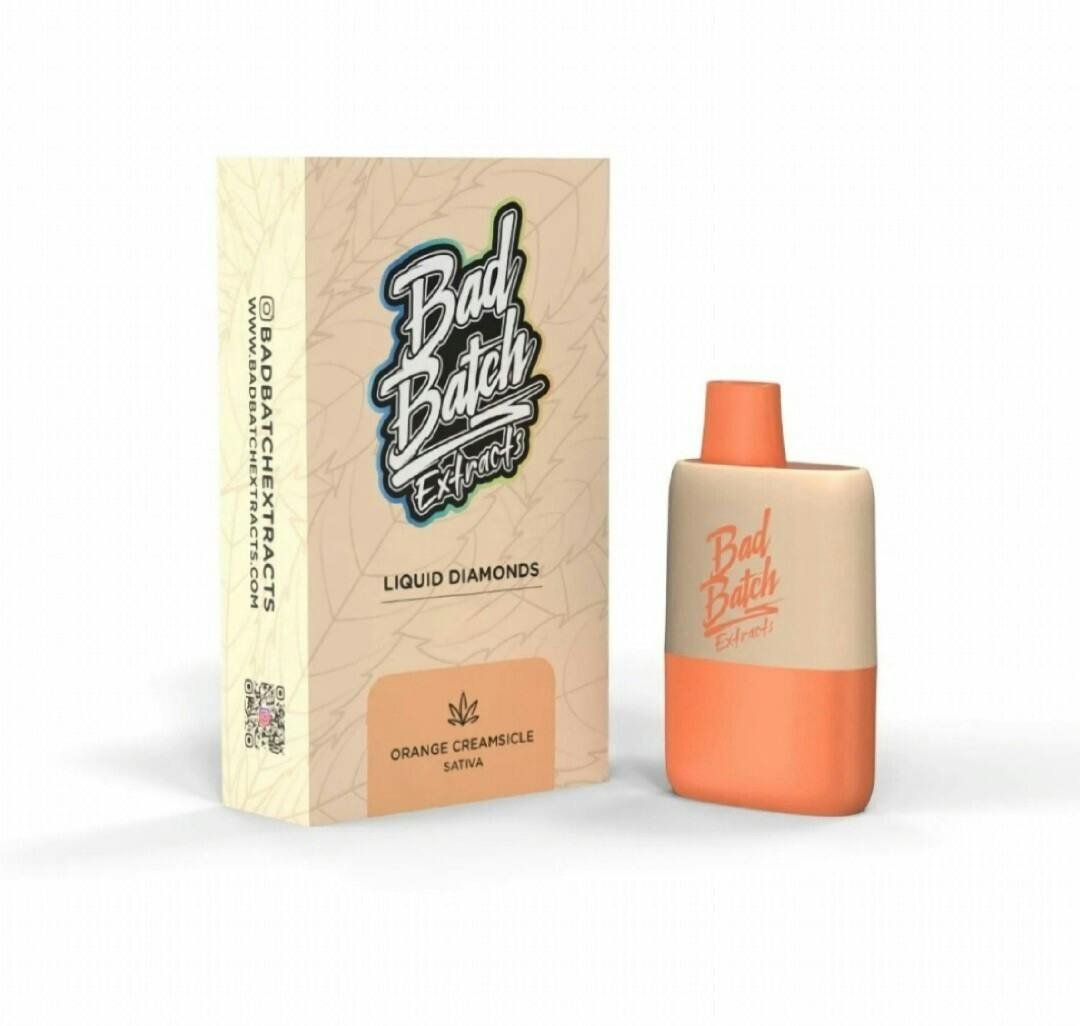 Bad Batch BIG Baddie Orange Creamsicle Liquid Diamonds Disp 2g