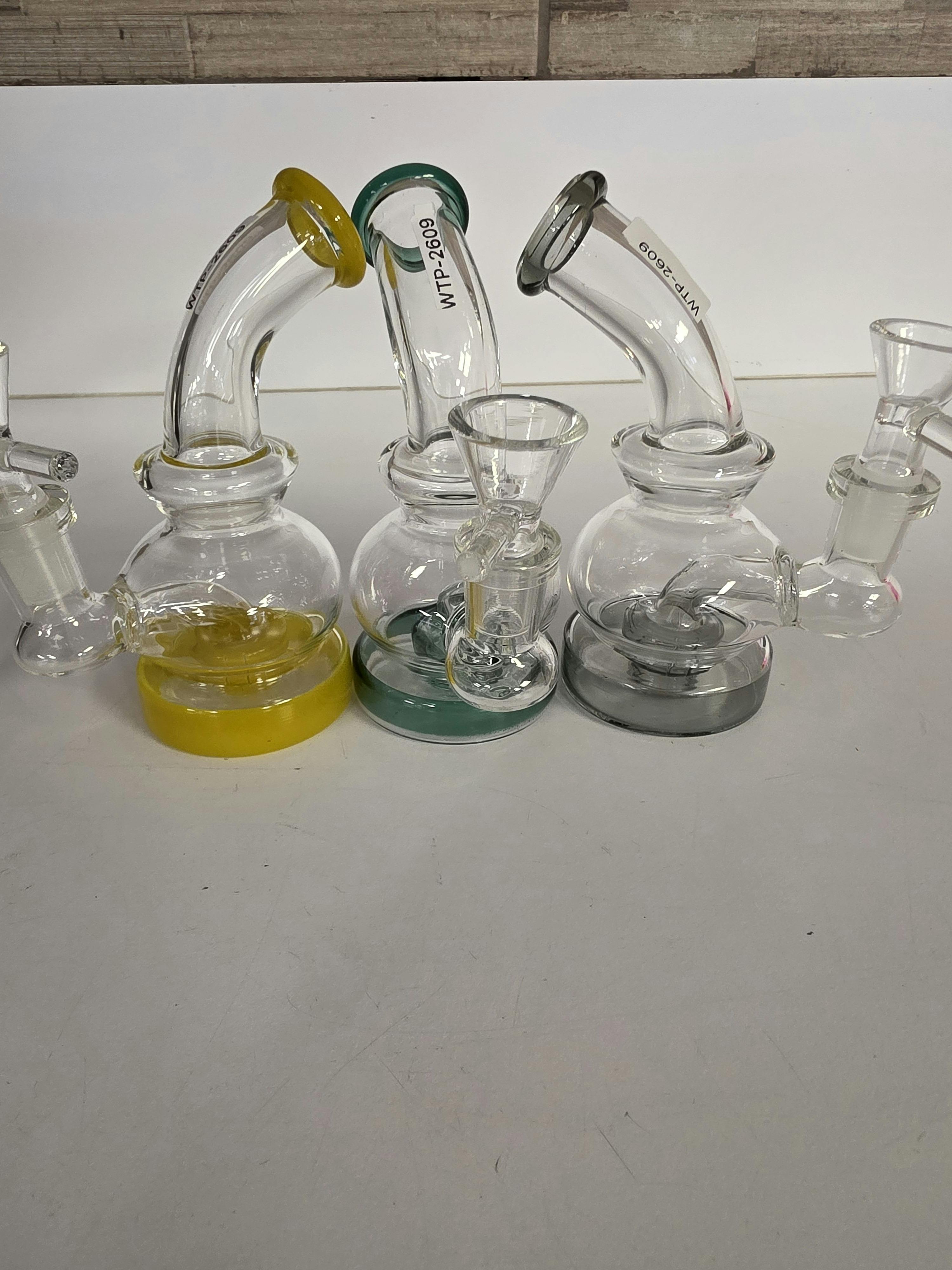 5" 2 Tone Clear Bubbler