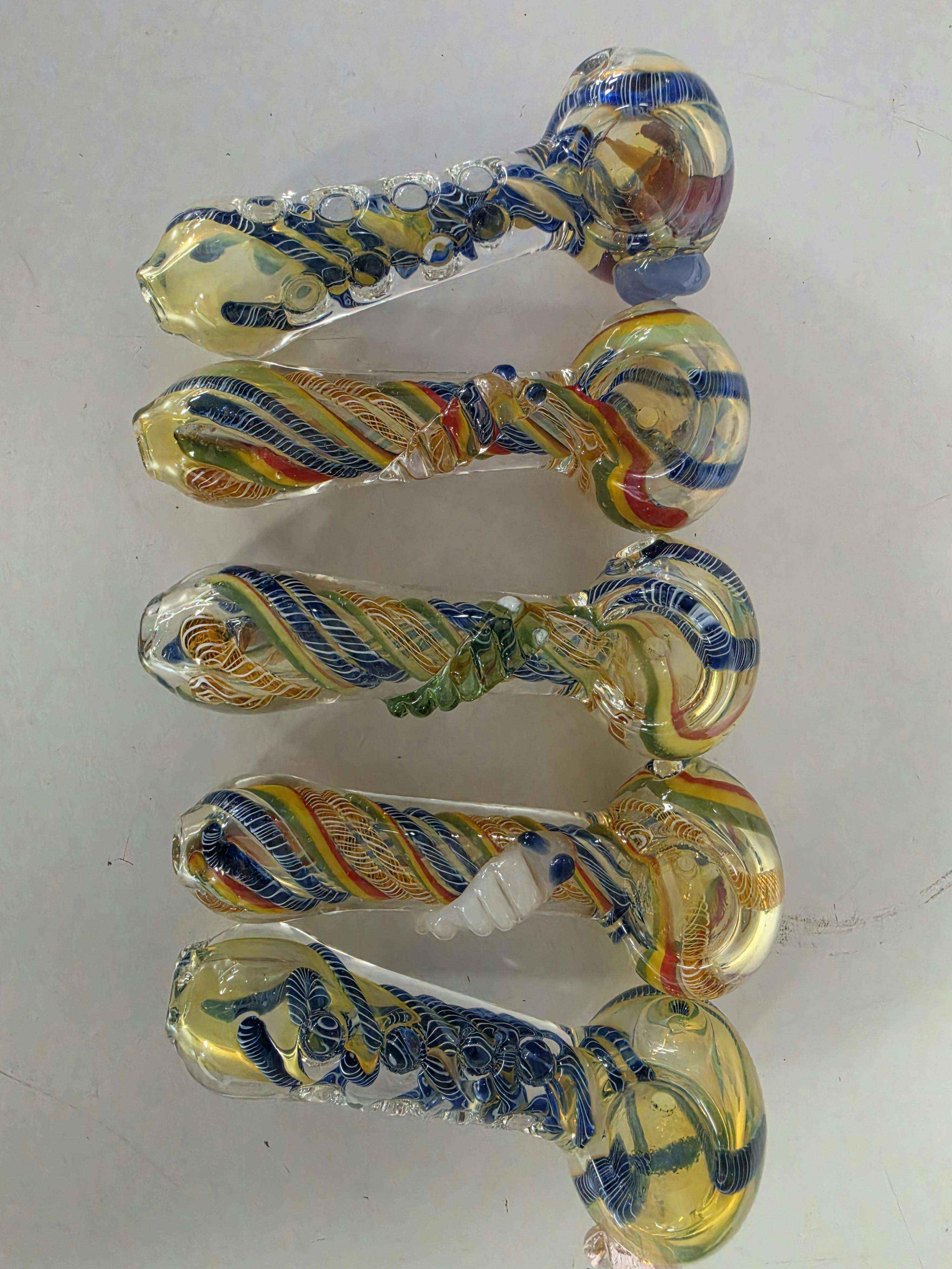 3" Rainbow Stripe Pipe
