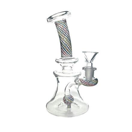 7.25" Rasta Candy Striped Banger hanger