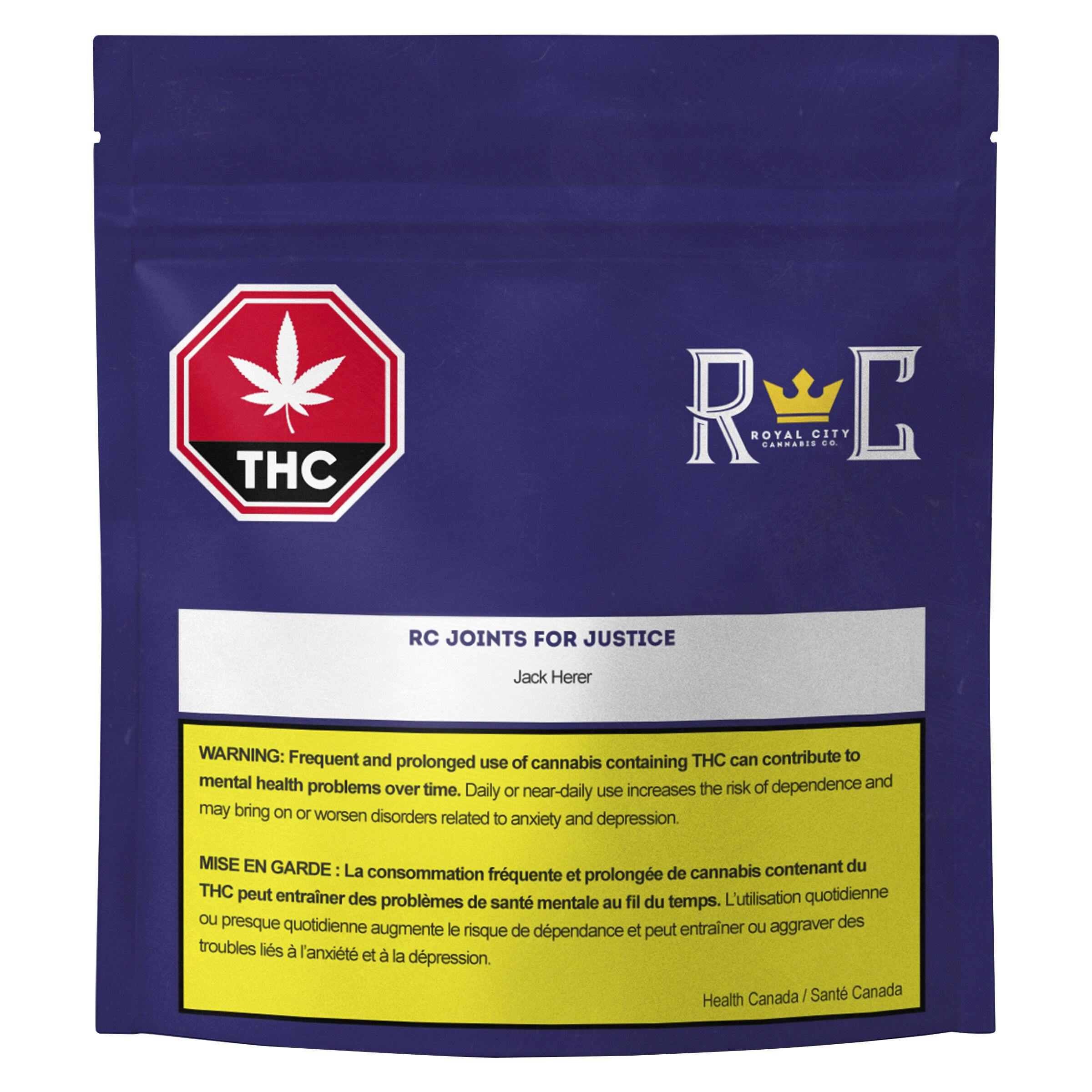 Royal City Cannabis Co. - RC Joints for Justice - 3x0.5g