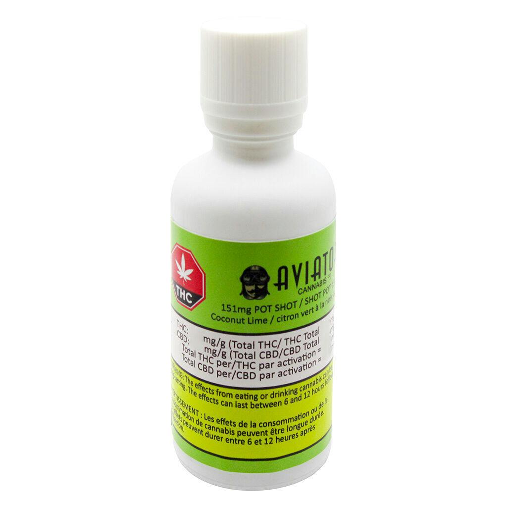 Aviator Cannabis Co. (Canada) - 151 mg Pot Shot Coconut-Lime - 50ml