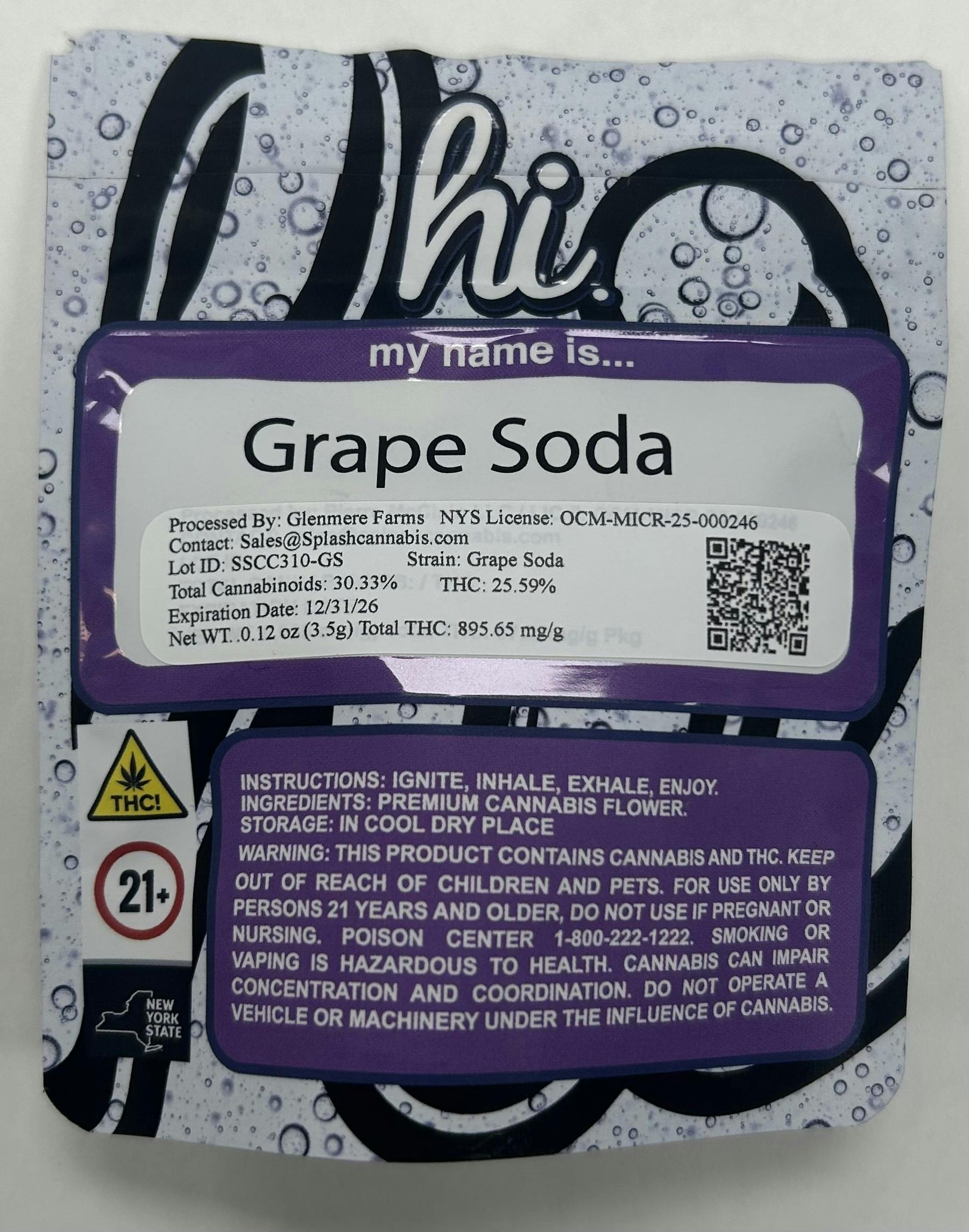 HI | Flower | Grape Soda | 3.5g