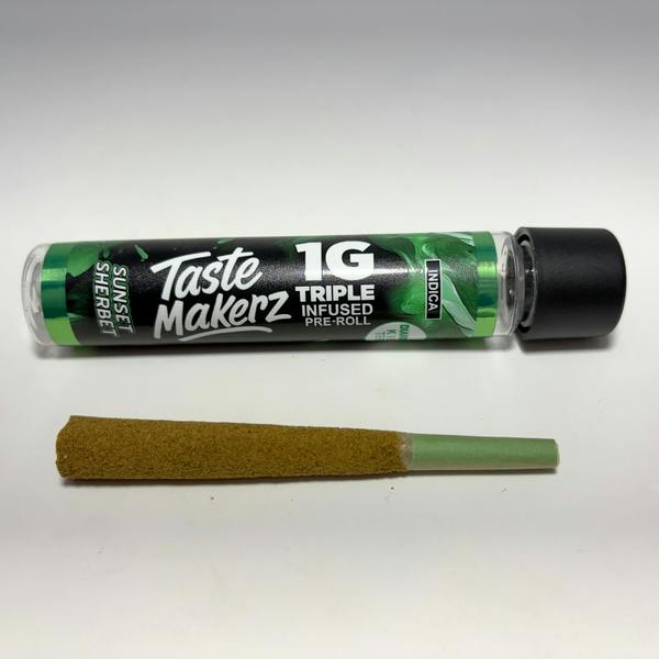 Taste Makerz | Infused Preroll | Sunset Sherb | 1g at Flower Shak