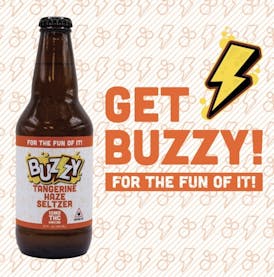 BZZY - Tangerine Haze Seltzer w/CBG - 10mg THC/5mg CBG