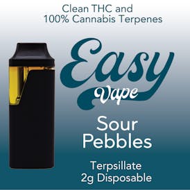 EASY - Sour Pebbles - Terpsillate Distillate Disposable