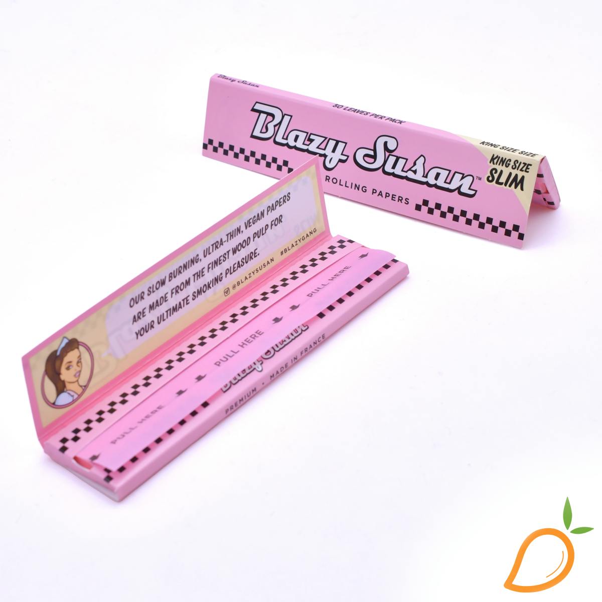 Blazy Susan King Size Slim Unbleached Rolling Papers